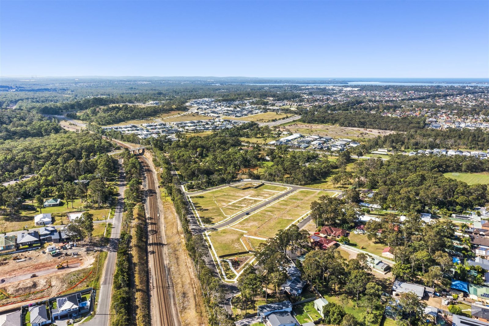 Warnervale Garden estate from the air