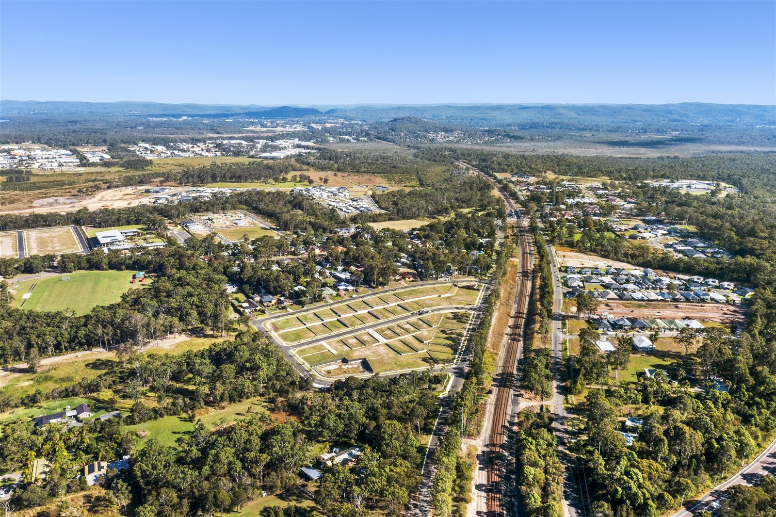 Estate aerial — final stage overview
