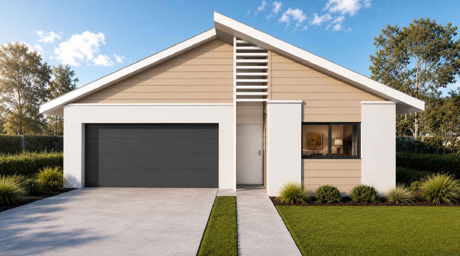 Approved facade design for Lot 52, Nikko Road, Warnervale
